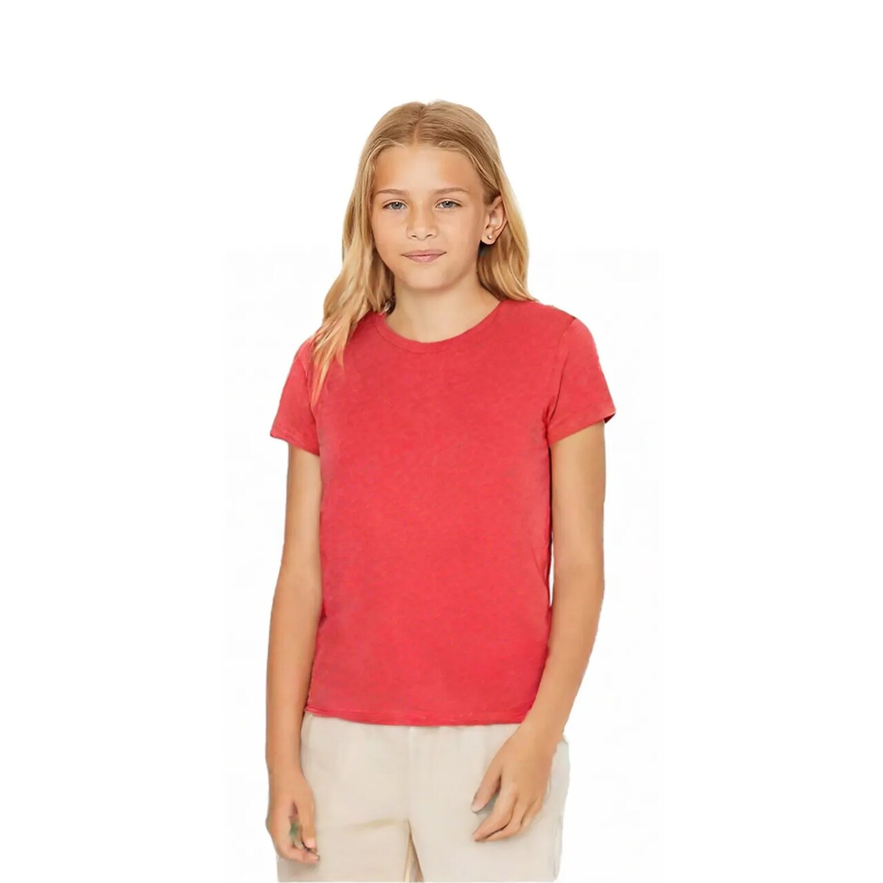 BELLA + CANVAS Youth Triblend Crewneck Short Sleeve Tee – Ultra Soft Lightweight Cotton Blend T-Shirt